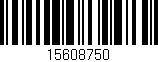 Código de barras (EAN, GTIN, SKU, ISBN): '15608750'