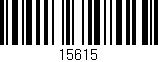 Código de barras (EAN, GTIN, SKU, ISBN): '15615'