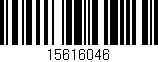 Código de barras (EAN, GTIN, SKU, ISBN): '15616046'