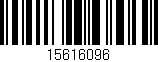 Código de barras (EAN, GTIN, SKU, ISBN): '15616096'