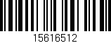 Código de barras (EAN, GTIN, SKU, ISBN): '15616512'