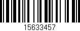 Código de barras (EAN, GTIN, SKU, ISBN): '15633457'
