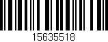 Código de barras (EAN, GTIN, SKU, ISBN): '15635518'