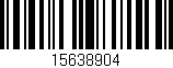 Código de barras (EAN, GTIN, SKU, ISBN): '15638904'