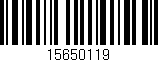Código de barras (EAN, GTIN, SKU, ISBN): '15650119'
