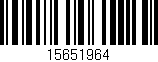 Código de barras (EAN, GTIN, SKU, ISBN): '15651964'