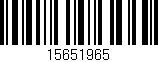 Código de barras (EAN, GTIN, SKU, ISBN): '15651965'