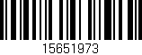 Código de barras (EAN, GTIN, SKU, ISBN): '15651973'