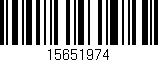 Código de barras (EAN, GTIN, SKU, ISBN): '15651974'