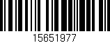 Código de barras (EAN, GTIN, SKU, ISBN): '15651977'