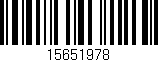 Código de barras (EAN, GTIN, SKU, ISBN): '15651978'