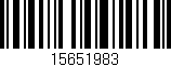 Código de barras (EAN, GTIN, SKU, ISBN): '15651983'
