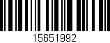 Código de barras (EAN, GTIN, SKU, ISBN): '15651992'
