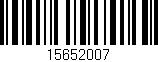 Código de barras (EAN, GTIN, SKU, ISBN): '15652007'