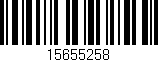 Código de barras (EAN, GTIN, SKU, ISBN): '15655258'