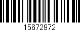 Código de barras (EAN, GTIN, SKU, ISBN): '15672972'