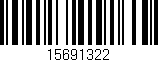 Código de barras (EAN, GTIN, SKU, ISBN): '15691322'