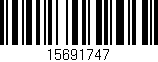 Código de barras (EAN, GTIN, SKU, ISBN): '15691747'