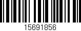 Código de barras (EAN, GTIN, SKU, ISBN): '15691856'