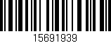 Código de barras (EAN, GTIN, SKU, ISBN): '15691939'
