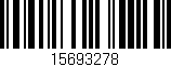 Código de barras (EAN, GTIN, SKU, ISBN): '15693278'