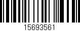 Código de barras (EAN, GTIN, SKU, ISBN): '15693561'