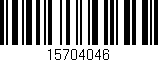 Código de barras (EAN, GTIN, SKU, ISBN): '15704046'
