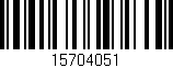 Código de barras (EAN, GTIN, SKU, ISBN): '15704051'