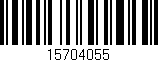 Código de barras (EAN, GTIN, SKU, ISBN): '15704055'