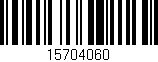 Código de barras (EAN, GTIN, SKU, ISBN): '15704060'