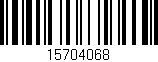 Código de barras (EAN, GTIN, SKU, ISBN): '15704068'