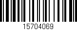 Código de barras (EAN, GTIN, SKU, ISBN): '15704069'