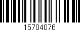 Código de barras (EAN, GTIN, SKU, ISBN): '15704076'