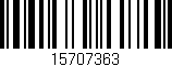 Código de barras (EAN, GTIN, SKU, ISBN): '15707363'