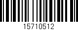 Código de barras (EAN, GTIN, SKU, ISBN): '15710512'