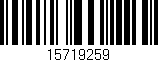 Código de barras (EAN, GTIN, SKU, ISBN): '15719259'