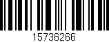 Código de barras (EAN, GTIN, SKU, ISBN): '15736266'