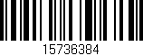 Código de barras (EAN, GTIN, SKU, ISBN): '15736384'