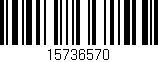 Código de barras (EAN, GTIN, SKU, ISBN): '15736570'