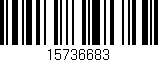 Código de barras (EAN, GTIN, SKU, ISBN): '15736683'