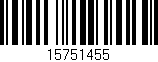 Código de barras (EAN, GTIN, SKU, ISBN): '15751455'