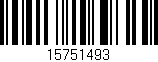 Código de barras (EAN, GTIN, SKU, ISBN): '15751493'