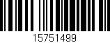 Código de barras (EAN, GTIN, SKU, ISBN): '15751499'