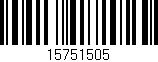 Código de barras (EAN, GTIN, SKU, ISBN): '15751505'