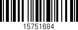 Código de barras (EAN, GTIN, SKU, ISBN): '15751684'