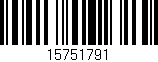 Código de barras (EAN, GTIN, SKU, ISBN): '15751791'
