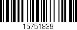 Código de barras (EAN, GTIN, SKU, ISBN): '15751839'