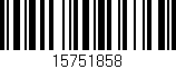 Código de barras (EAN, GTIN, SKU, ISBN): '15751858'