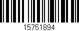 Código de barras (EAN, GTIN, SKU, ISBN): '15751894'
