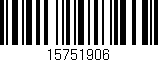Código de barras (EAN, GTIN, SKU, ISBN): '15751906'